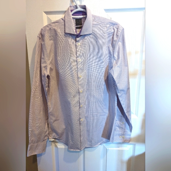 Calvin Klein Other - 💙 CALVIN KLEIN 💙 Lilac + White Checkered Dress Shirt